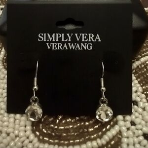 Simply Vera Vera Wang Silver Rhinestone Drop Dangle Earrings